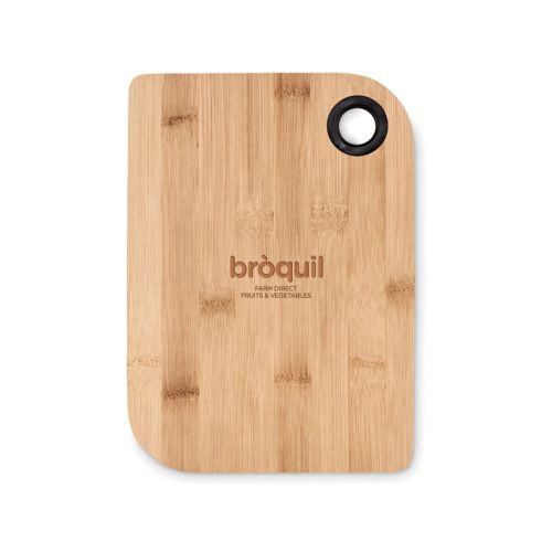 Bamboo cutting board with thumb hole - Image 1